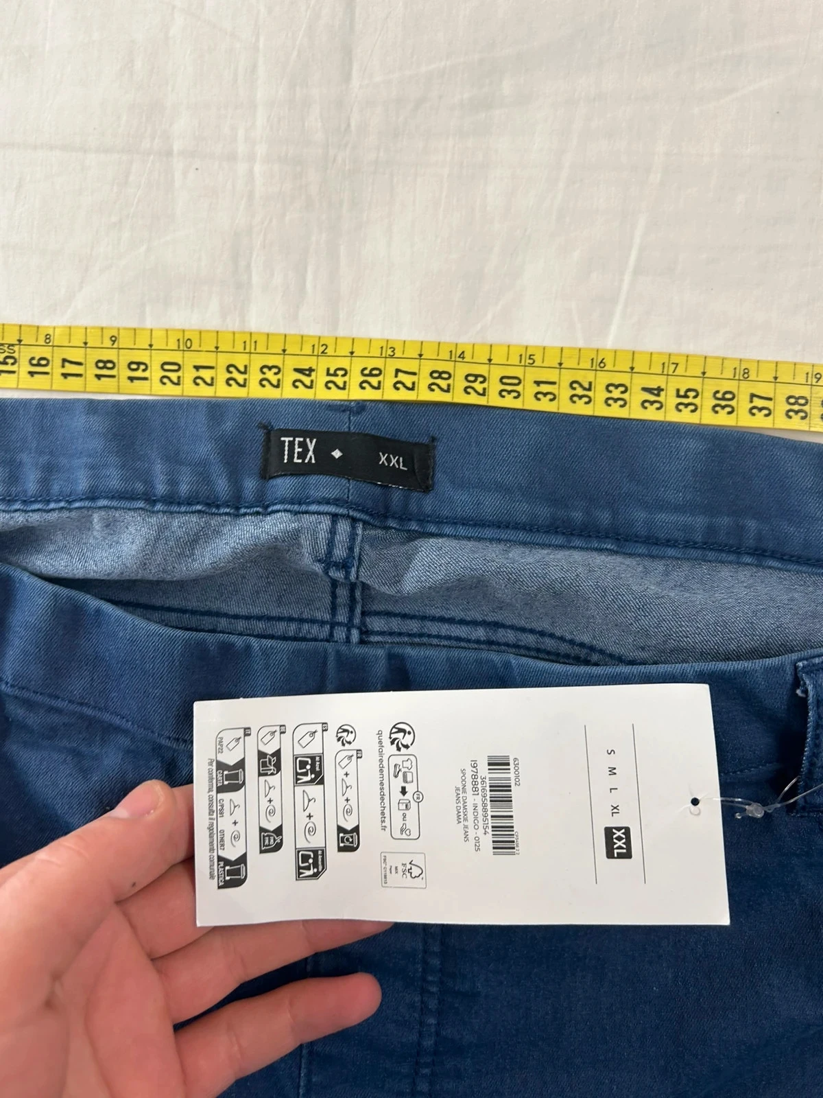 Calça jeans azul marinho – photo 8
